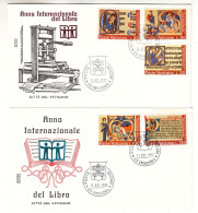 Vatican - 2 Lettres De 1972 - Oblit Poste Vaticane - - Lettres & Documents