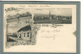 CPA (68) ZILLISHEIM - Carte GRUSS Multivues De 1900 - Restaurant Durrwell - Autres & Non Classés