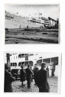 Passenger Cargo Cruise Ship "Pobeda" Odesa, Soviet Ukraine Russia USSR 1960s Vintage Original Amateur Photos - Boats