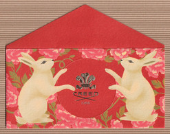CC Chinese New Year 'CREED' 2023 LAPIN - RABBIT Red Pocket CNY Chinois - Modernes (à Partir De 1961)