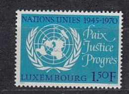 Luxemburg 1970 Nations Unies VAR  763a ** Mnh (59960) - Errors & Oddities