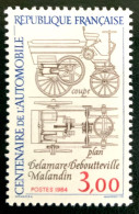 1984 FRANCE N 2341 - CENTENAIRE DE L’AUTOMOBILE DELAMARE - DEBOUTTEVILLE MALENDIN COUPE- PLAN - NEUF** - Unused Stamps