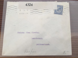Brief Zensur Perfin Brief In Die Schweiz 1917 - Covers & Documents