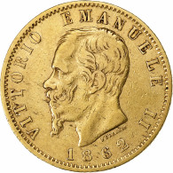 Italie, Vittorio Emanuele II, 20 Lire, 1862, Turin, Or, TTB, KM:10.1 - 1861-1878 : Vittoro Emanuele II