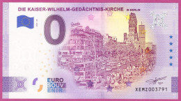0-Euro XEMZ 28 2021 DIE KAISER-WILHELM-GEDÄCHTNISKIRCHE IN BERLIN - SERIE DEUTSCHE EINHEIT - Privatentwürfe