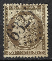 FRANCE Classique, B Obl. GC:  6325 (Marseille,BdR,1) Sur Y&T 56 - 1871-1875 Ceres