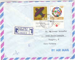 Israël - Lettre Recom De 1970 - Oblit Ramat Gan - - Storia Postale