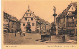 Obernai * Place De La République Et Fontaine Ste Odile - Obernai