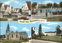 72176560 Steinheim Westfalen Dorfpartie Brunnen Schwimmbad Kirche Steinheim - Otros & Sin Clasificación