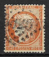 FRANCE Classique, B Obl. GC:  6325 (Marseille,BdR,1) Sur Y&T 38 - 1870 Belagerung Von Paris