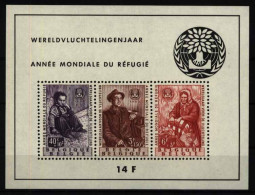 Belgien Block 26 Weltflüchtlingsjahr 1960 Postfrisch MNH Belgie Belgique 75,00 - Andere & Zonder Classificatie