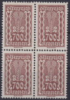 Österreich 389 700 Kr. Hammer & Zange Viererblock Luxus Postfrisch MNH 140,00++ - Briefe U. Dokumente