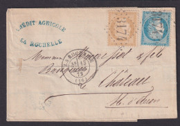 Frankreich Brief MIF 25 + 15 C La Rochelle Nach Le Chateau ... - Lettres & Documents