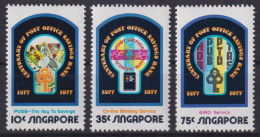 Singapur 282-284 Gezähnt C 100 Jahre Postsparkasse Luxus Postfrisch Kat. 300,00 - Singapore (1959-...)