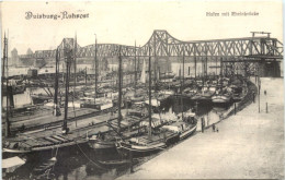 Duisburg-Ruhrort - Hafen Mit Rheinbrücke - Duisburg