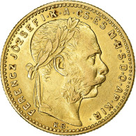 Hongrie, Franz Joseph I, 8 Forint 20 Francs, 1889, Kormoczbanya, Or, TTB+ - Hungary