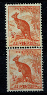 Ref 1652 - Australia 1942 1/2d Kangaroo Coil Pair - Mounted Mint Stamps - SG 179b - Nuovi