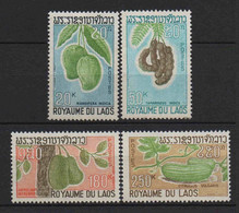 Laos - 1968  -  Fruits Divers  -  N° 185 à 188 -  Neufs ** - MNH - Laos