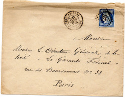 Aisne - Env Sans Corr Affr N° 60C Obl GC 926 Tàd Type 18 Chateau-Thierry (27/02/1876) - 1849-1876: Période Classique