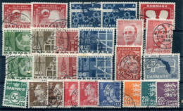 DENMARK 1967 Complete Issues With Ordinary And Fluorescent Papers, Used Michel 449-466 - Used Stamps