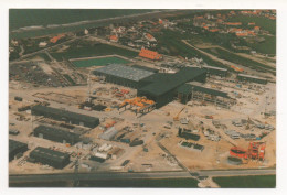 EURO TUNNEL - VUE AERIENNE DU CHANTIER DE SANGATTE , JUIN 1988 - Trenes