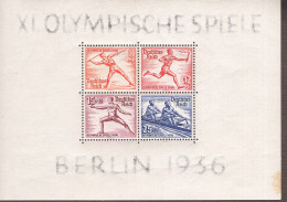 Deutsches Reich Block 6 Olympische Sommerspiele R MLH Mint * Falz (2) - Blocks & Sheetlets