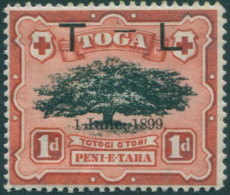 Tonga 1899 SG54 1d Ovava Tree T - L 1 June, 1899. Ovpt MH - Tonga (1970-...)