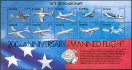 Samoa 1983 SG638 Manned Flight MS MNH - Samoa (Staat)