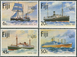 Fiji 1980 SG596-599 Mail-carrying Ships Set MNH - Fiji (1970-...)