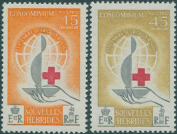 New Hebrides French 1963 SGF108-F109 Red Cross Set MNH - Other & Unclassified
