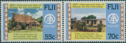 Fiji 1987 SG759-760 Year Of Shelter Set MNH - Fiji (1970-...)