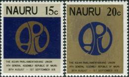 Nauru 1978 SG191-192 Asian Parliamentarians Union Set MNH - Nauru