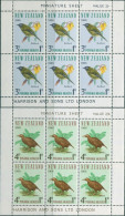 New Zealand 1966 SG841 Health Bell Bird And Rail Set Of 2 MS MNH - Andere & Zonder Classificatie