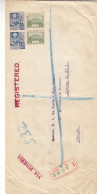 Japon - Lettre Recom Kobe De 1928 - Exp Vers London - Valeur Timbres Neufs = 120 € - Brieven En Documenten