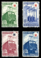 N°244/247, Non émis, Série Timbres De Prestation Complète, Les 4 Valeurs ** Signés Calves - Neufs