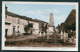 88 - VOSGES - MARTINVELLE : Grande Rue Et Monument Aux Morts - CPSM 1952 - Sonstige & Ohne Zuordnung