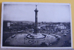 (PAR3) PARIGI / PARIS - PIAZZA DELLA BASTIGLIA - PLACE DE LA BASTILLE - BASTILLE SQUARE - VIAGGIATA 1930 - Places, Squares