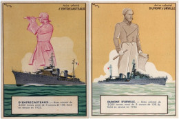 Gf. Aviso Colonial D'Entrecasteaux & Aviso Colonial Dumont D'Urville. 2 Cartes - Warships