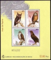 (031) Macau  Birds Of Prey Sheet / Bf / Bloc Oiseaux Rapaces / Greifvögel / 1993  ** / Mnh  Michel BL 22 - Otros & Sin Clasificación