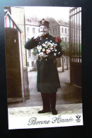 Cpa Militaire "Soldat Régiment D' INFANTERIE De LIGNE - Bonne Année 1911 !!!!!" - Uniformi