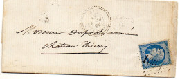 Aisne - LAC Affr N°22 Obl GC 1068 - Tàd Type 22 Coincy - 1849-1876: Période Classique