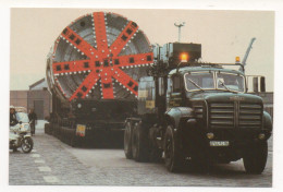 EURO TUNNEL - LE TUNNELIER DE LA GALERIE DE SERVICE , FRANCE , 1988 - Trenes