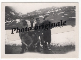 Photo Originale - Militaires Soldats Chasseurs Alpins Bidasses Armée Guerre - Année Lieu ? - Montagne - Guerra, Militares