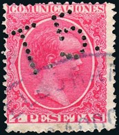 Madrid - Perforado - Edi O 227 - "T.5." (Telégrafos) - Used Stamps