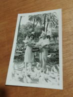 564 //  COUPLE ENTOURE DE PIGEONS / 1963 / SEVILLA - Personas Anónimos