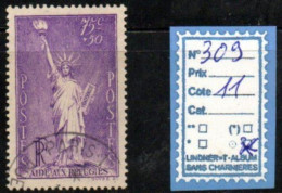 FRANCE OBLITÉRÉ - N° 309 - Used Stamps