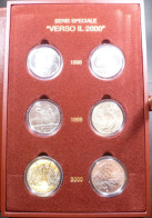 Italia - 2 X 2.000+5.000+10.000 Lire - Verso Il 2000 - Serie Completa - KM# 195-196-197-198-208-209 - Gig# 476-478-482 - Jahressets & Polierte Platten