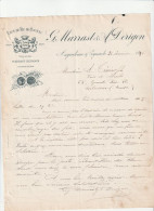 16-G.Marras & A.Dérigon...Eaux-de-Vie De Cognac..Angoulême & Cognac ....(Charente).....1896 - Andere & Zonder Classificatie