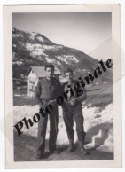 Photo Originale - Militaires Soldats Chasseurs Alpins Bidasses Armée Guerre - Année Lieu ? - Montagne - War, Military