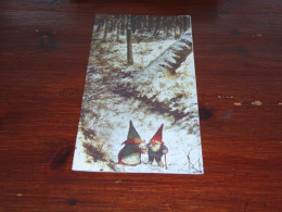 76610-   CA. 10 X 20 CM.  DOUBLE CARD -  KABOUTERS / GNOMES / GNOME / GNOMI / GNOMOS - Other & Unclassified